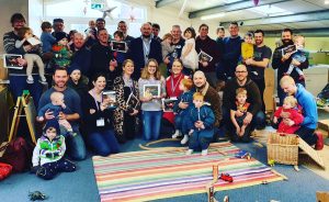 Pictured: The Dad’s Breakfast Club launch at the Nurture Shed in Middlezoy